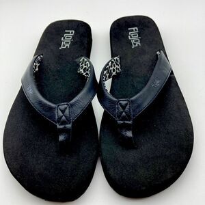 Flojos Women’s Black Sandals Size 8,5
